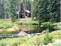 cabin photoshopped